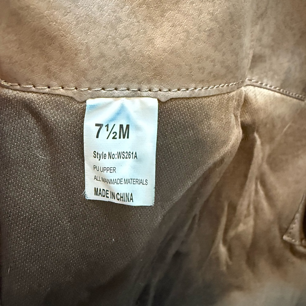 Rampage Western Women’s Mid Calf Gray Zip Up Distressed Boots Women’s 7.5M M - Picture 16 of 16